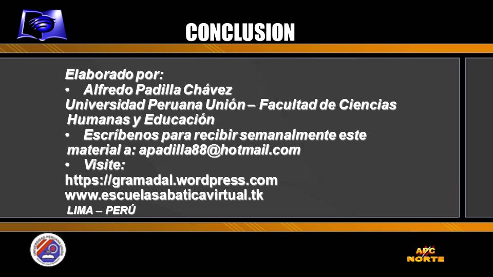 CONCLUSION Elaborado por: Alfredo Padilla Chávez