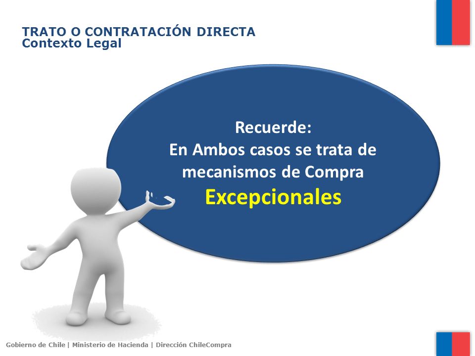 En Ambos casos se trata de mecanismos de Compra Excepcionales
