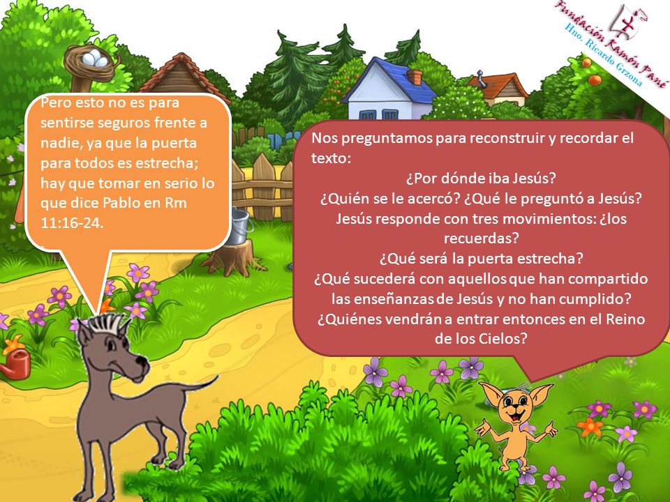 Nos preguntamos para reconstruir y recordar el texto: