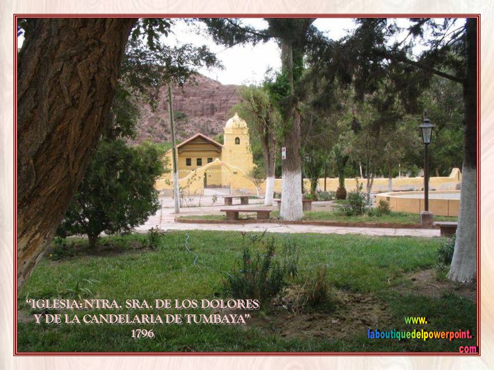 IGLESIA: NTRA. SRA. DE LOS DOLORES Y DE LA CANDELARIA DE TUMBAYA