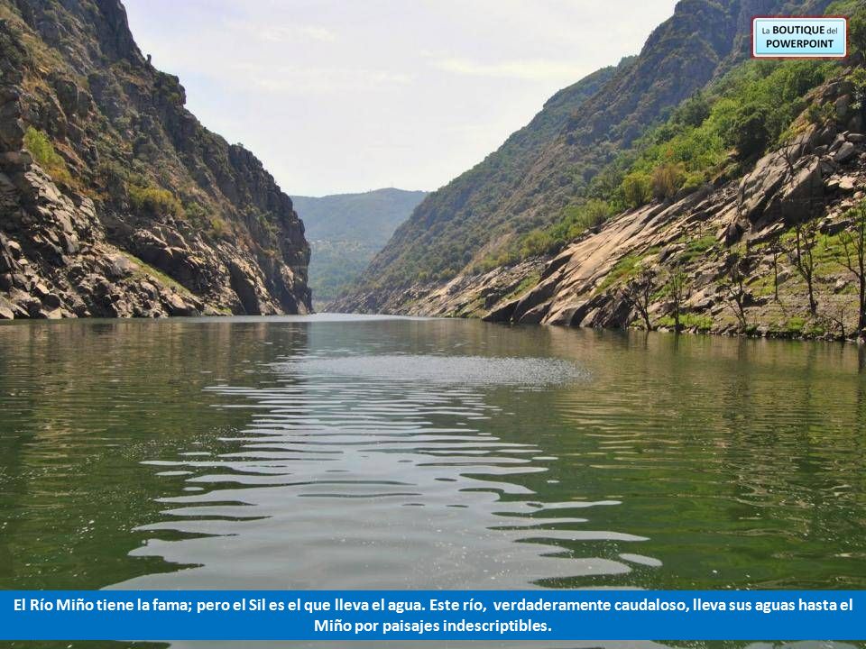 El Río Miño tiene la fama; pero el Sil es el que lleva el agua