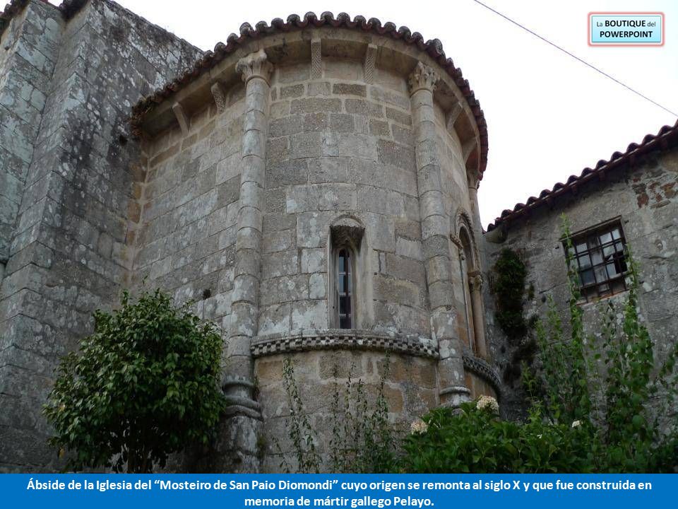 Ábside de la Iglesia del Mosteiro de San Paio Diomondi cuyo origen se remonta al siglo X y que fue construida en memoria de mártir gallego Pelayo.