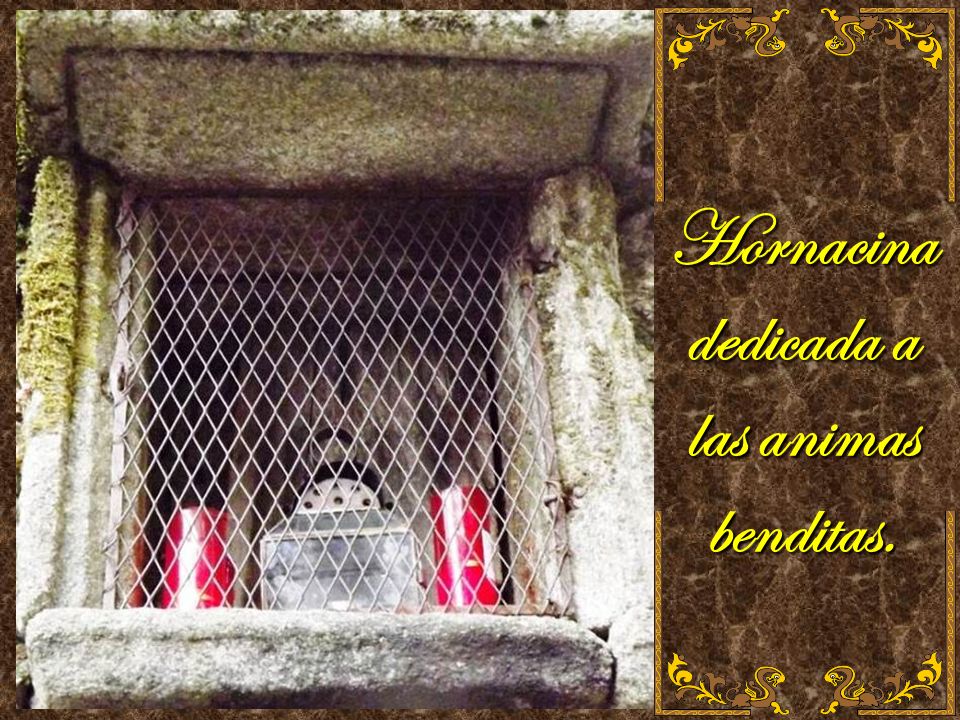 Hornacina dedicada a las animas benditas.