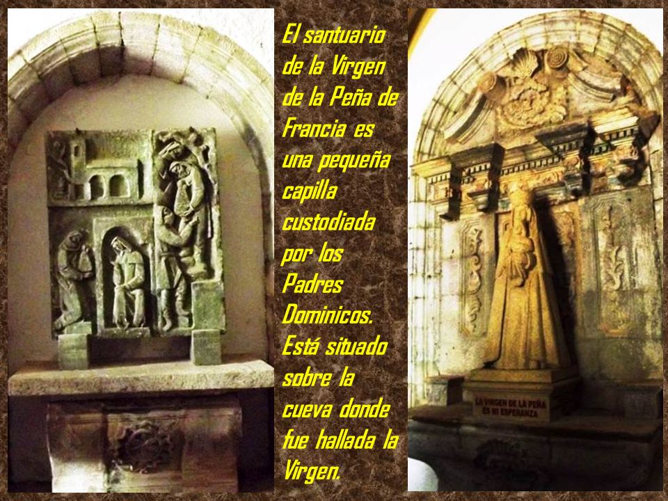El santuario de la Virgen de la Peña de Francia es una pequeña capilla custodiada por los Padres Dominicos.
