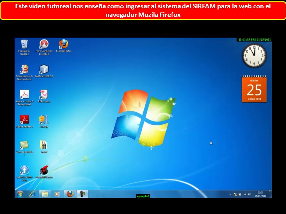Este video tutoreal nos enseña como ingresar al sistema del SIRFAM para la web con el navegador Mozila Firefox