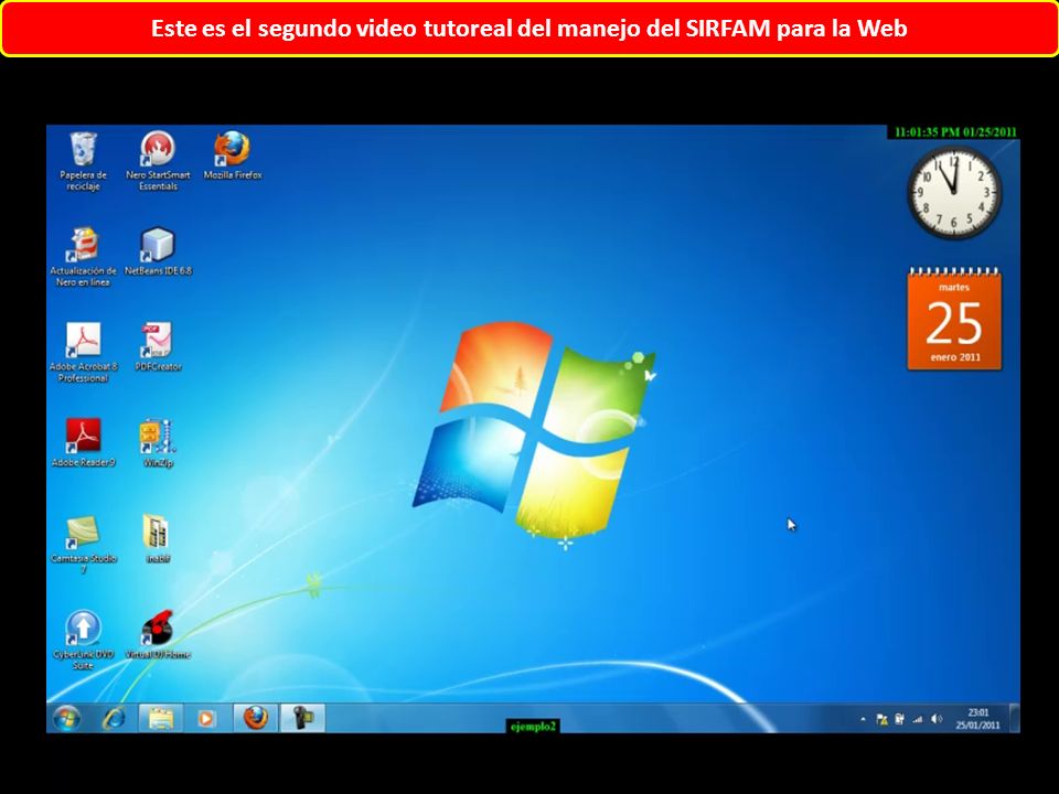 Este es el segundo video tutoreal del manejo del SIRFAM para la Web