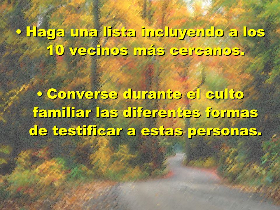 Haga una lista incluyendo a los 10 vecinos más cercanos.