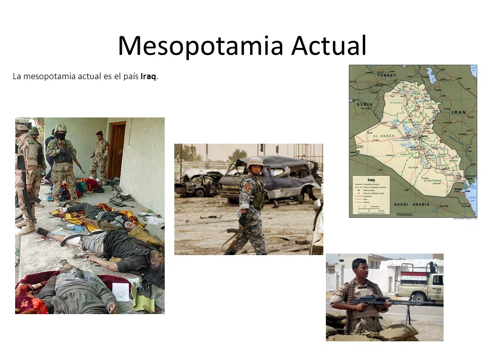 Mesopotamia Actual La mesopotamia actual es el país Iraq. 28