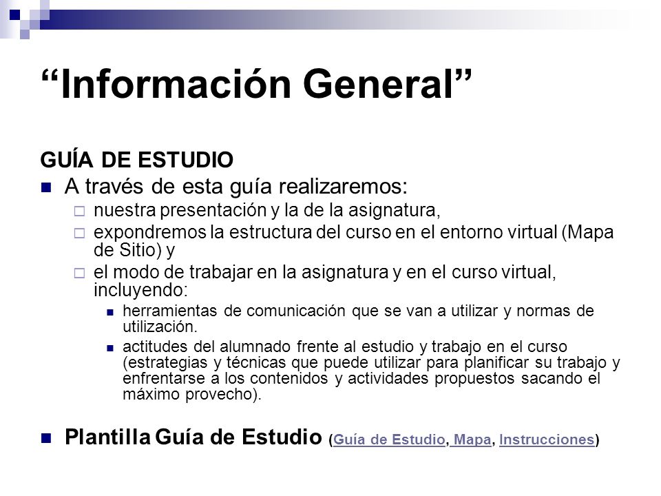 Información General