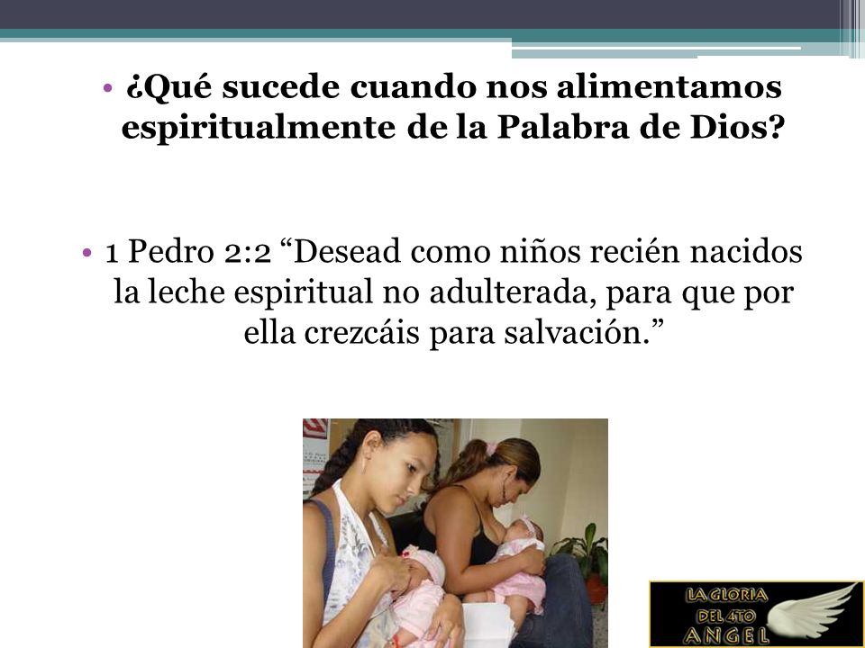 ¿Qué sucede cuando nos alimentamos espiritualmente de la Palabra de Dios