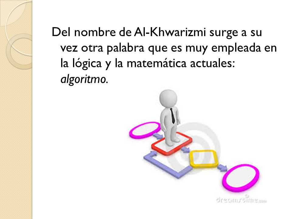 Del nombre de Al-Khwarizmi surge a su vez otra palabra que es muy empleada en la lógica y la matemática actuales: algoritmo.