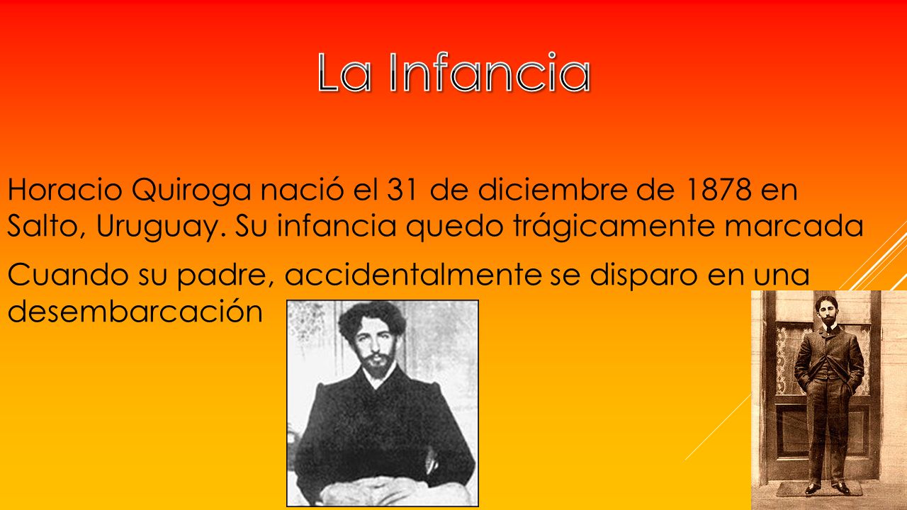 Horacio Quiroga nació el 31 de diciembre de 1878 en Salto, Uruguay