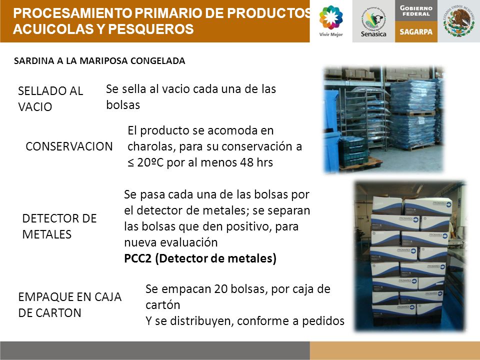PROCESAMIENTO PRIMARIO DE PRODUCTOS ACUICOLAS Y PESQUEROS