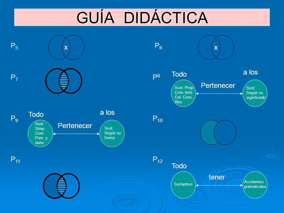 GUÍA DIDÁCTICA x x P5 P6 P7 P8 P9 P10 P11 P12 Todo a los Pertenecer