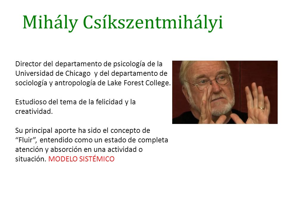 Mihály Csíkszentmihályi