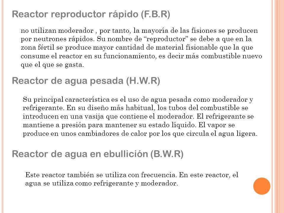 Reactor reproductor rápido (F.B.R)