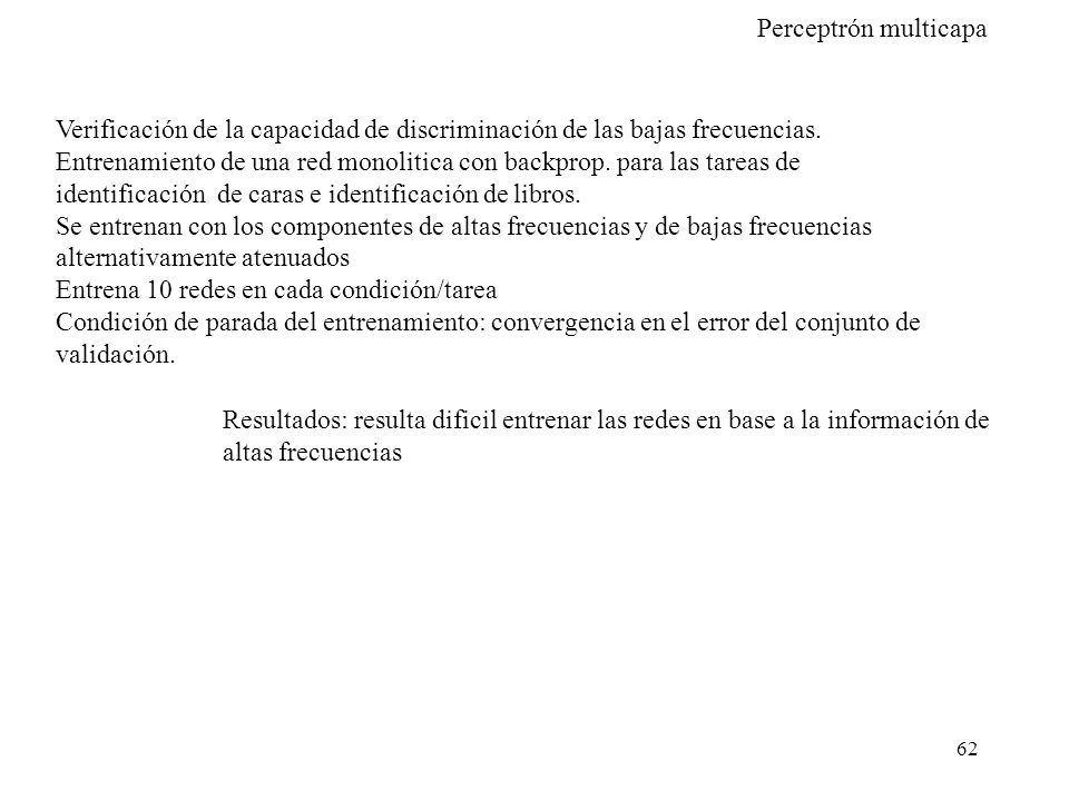 Verificación de la capacidad de discriminación de las bajas frecuencias.