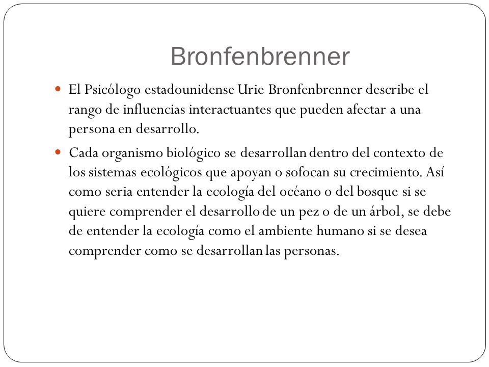 Bronfenbrenner