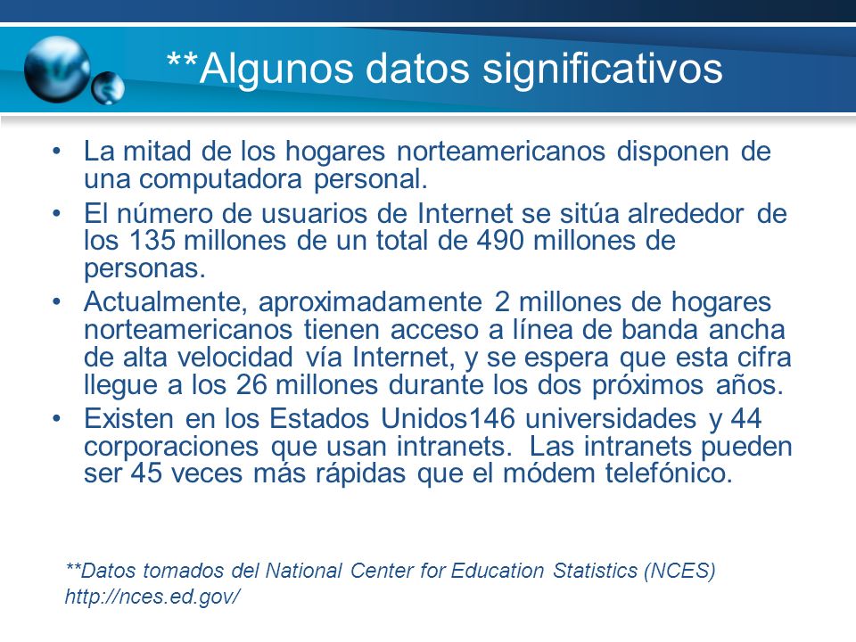 **Algunos datos significativos