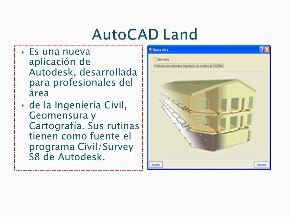 AutoCAD Land Es una nueva aplicación de Autodesk, desarrollada para profesionales del área.