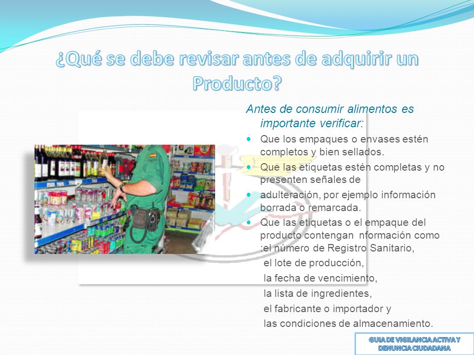¿Qué se debe revisar antes de adquirir un Producto