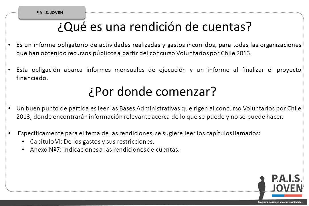 ¿Qué es una rendición de cuentas