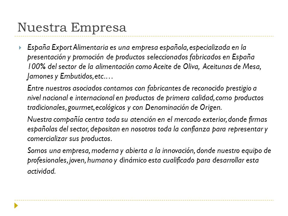 Nuestra Empresa