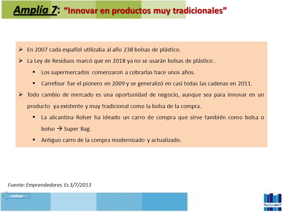 Amplía 7: Innovar en productos muy tradicionales