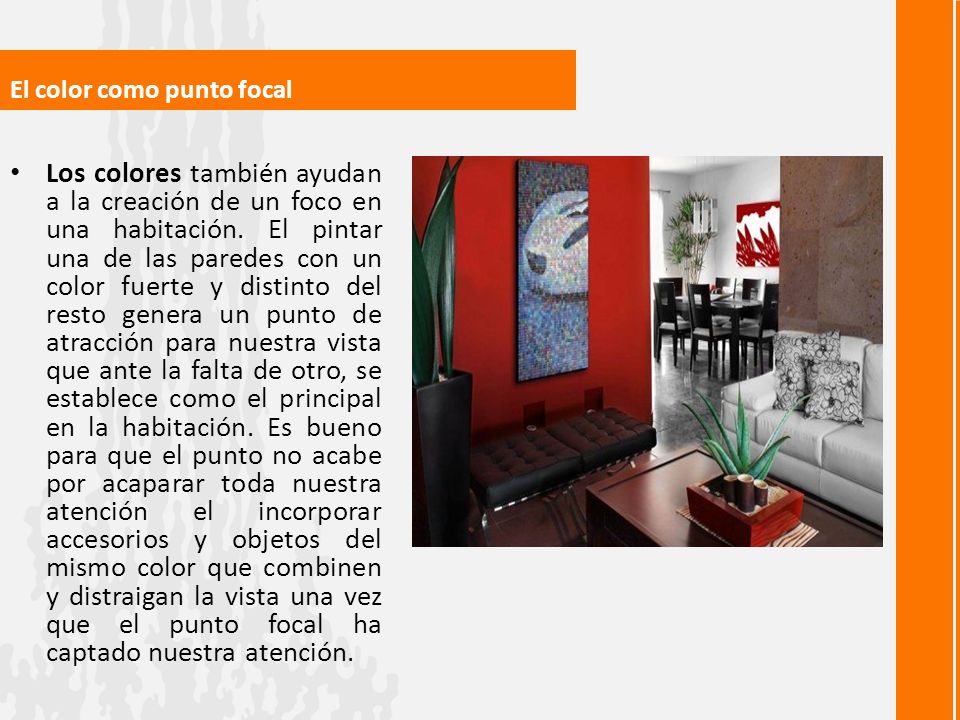 El color como punto focal