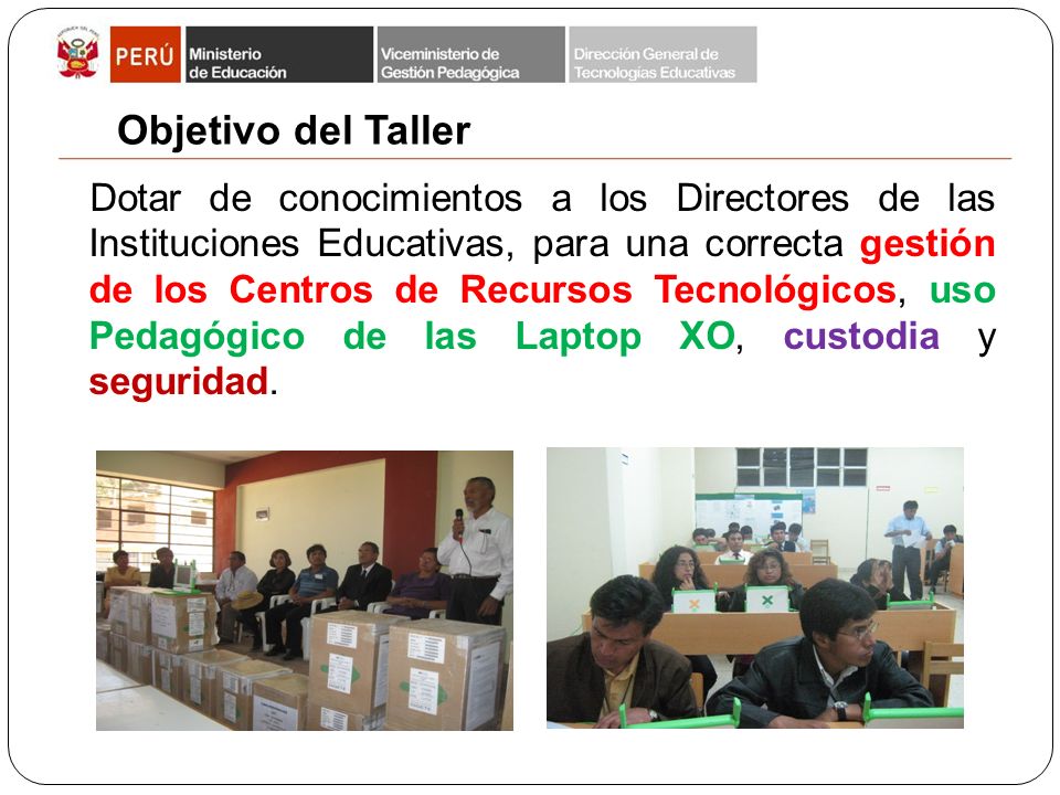 Objetivo del Taller