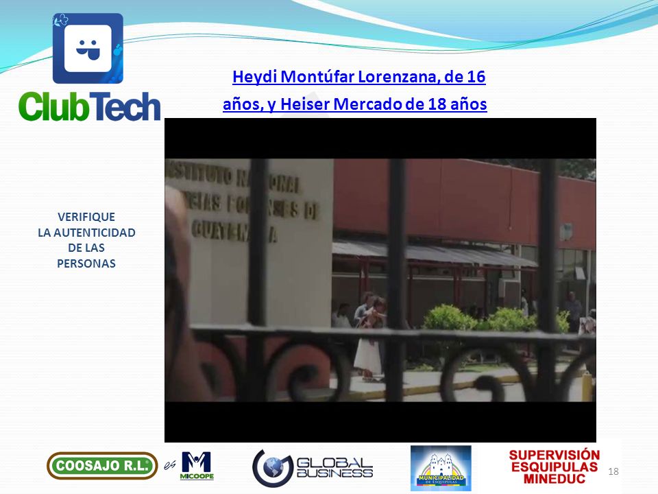 Heydi Montúfar Lorenzana, de 16 años, y Heiser Mercado de 18 años