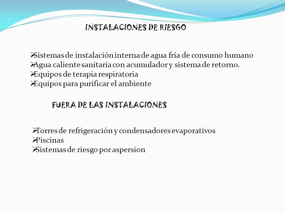 Sistemas de instalación interna de agua fría de consumo humano