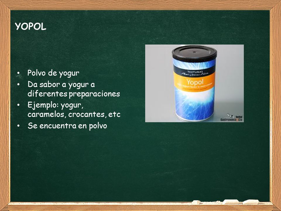 YOPOL Polvo de yogur Da sabor a yogur a diferentes preparaciones