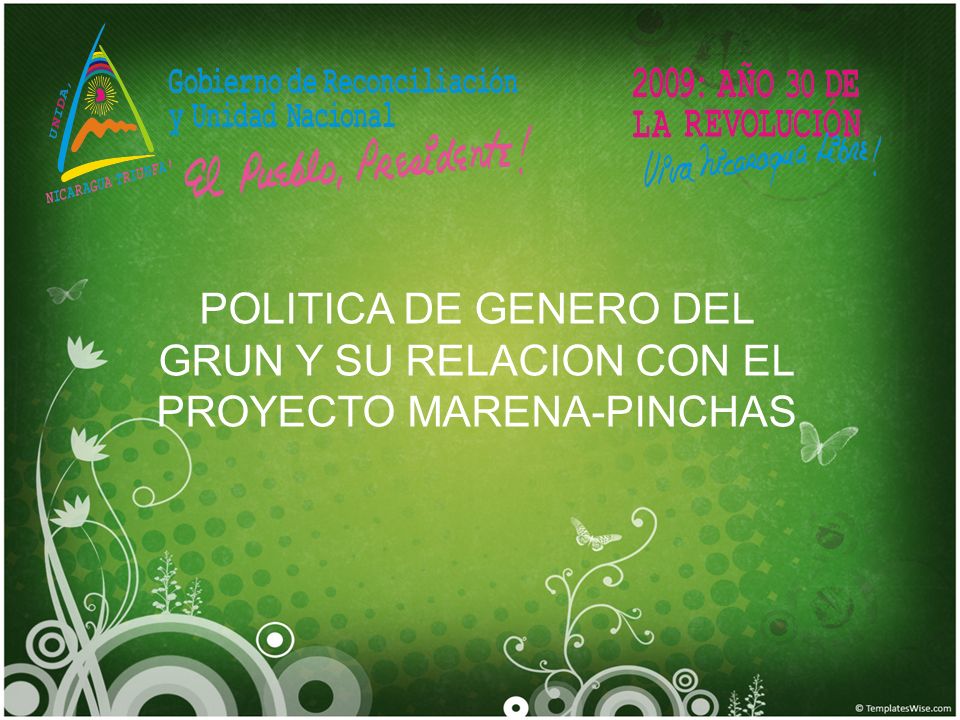 POLITICA DE GENERO DEL GRUN Y SU RELACION CON EL PROYECTO MARENA-PINCHAS