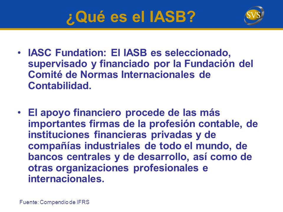 ¿Qué es el IASB