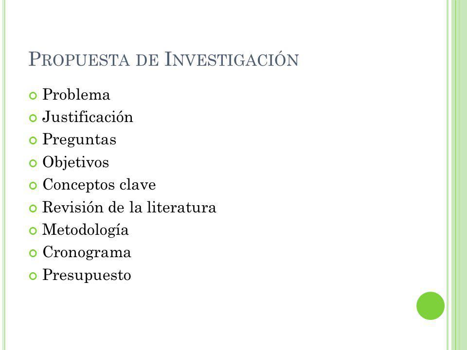 Propuesta de Investigación