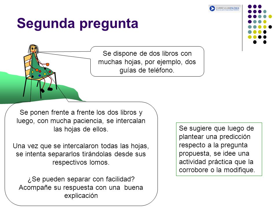 Segunda pregunta Se dispone de dos libros con muchas hojas, por ejemplo, dos guías de teléfono.