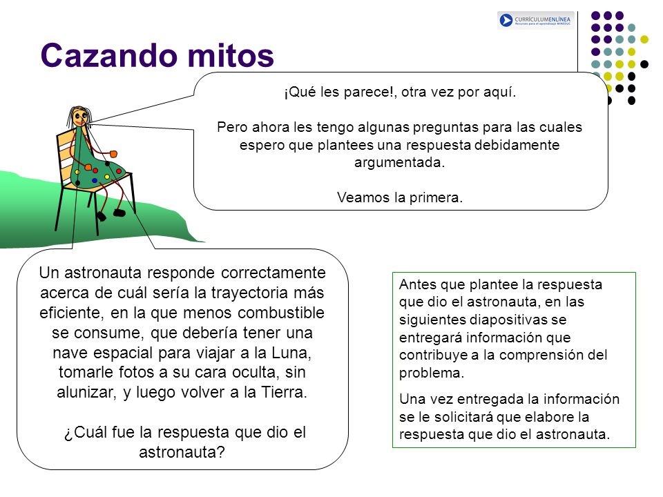 Cazando mitos ¡Qué les parece!, otra vez por aquí.