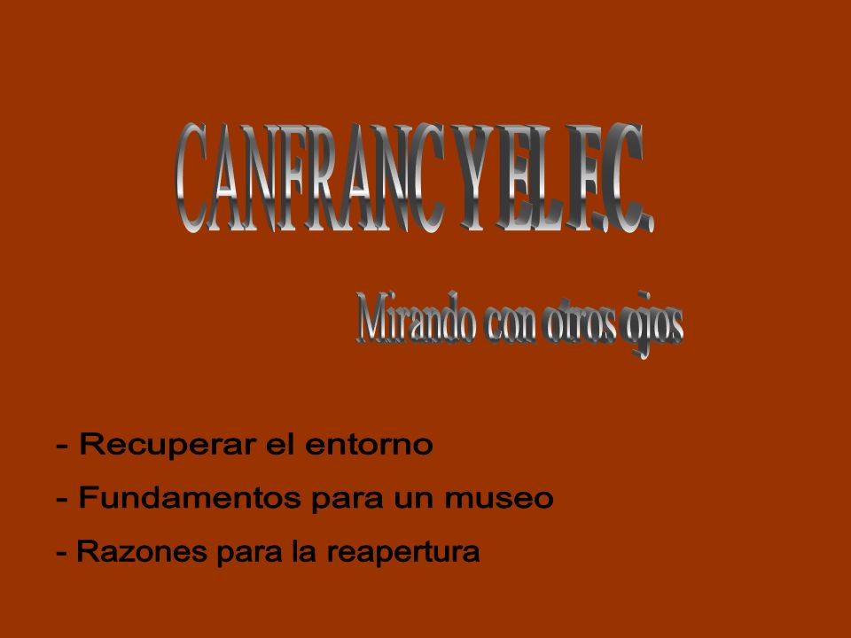 - Fundamentos para un museo - Razones para la reapertura