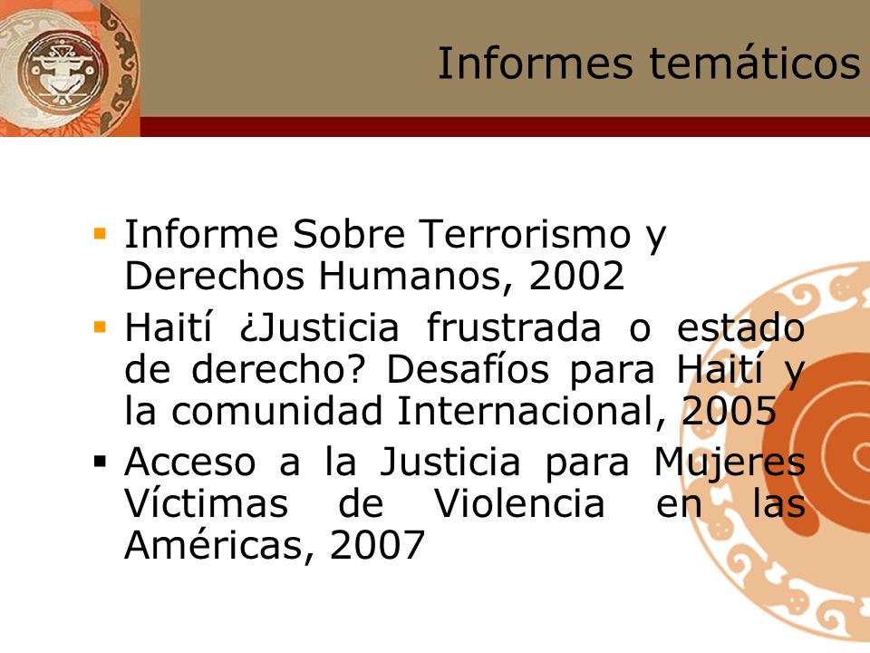 Informes temáticos Informe Sobre Terrorismo y Derechos Humanos, 2002