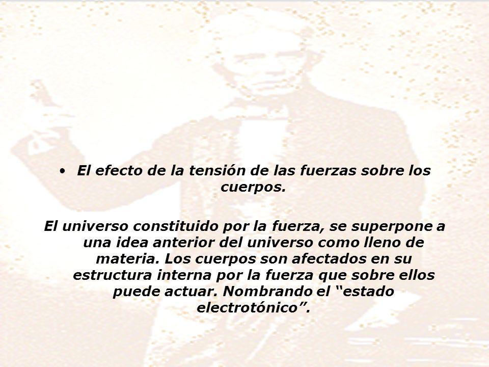 El efecto de la tensión de las fuerzas sobre los cuerpos.
