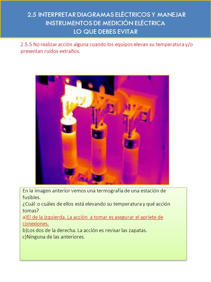 2.5 INTERPRETAR DIAGRAMAS ELÉCTRICOS Y MANEJAR INSTRUMENTOS DE MEDICIÓN ELÉCTRICA