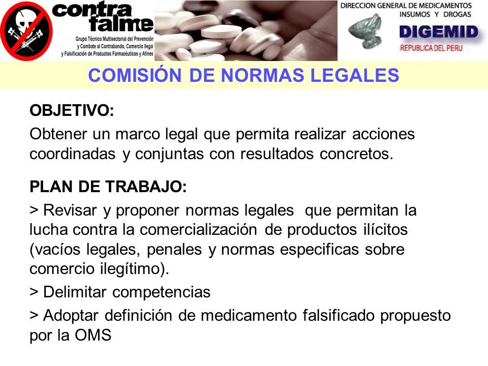 COMISIÓN DE NORMAS LEGALES