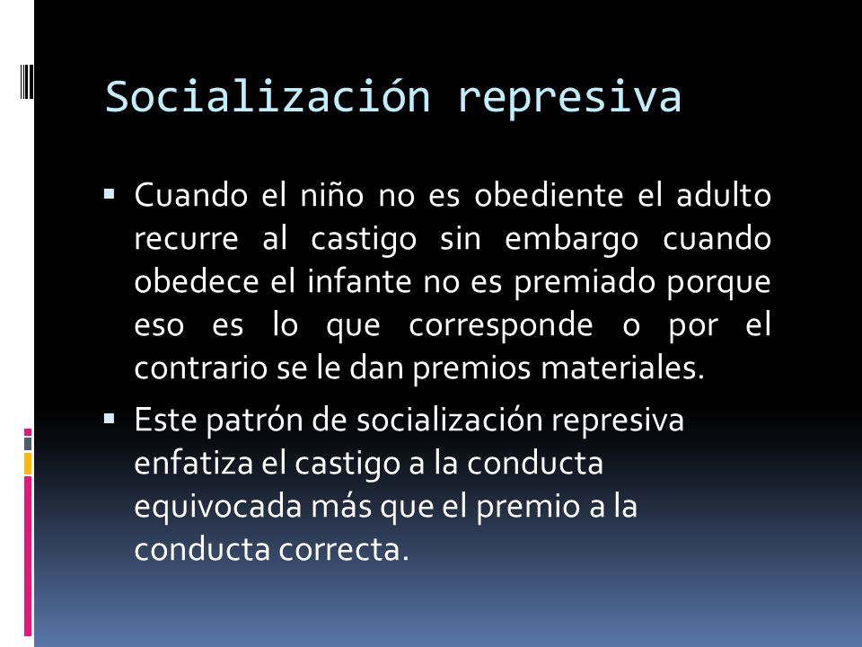 Socialización represiva