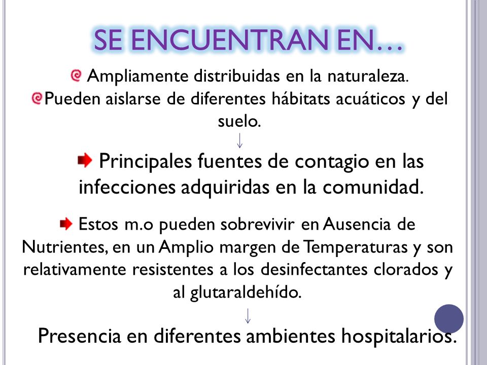 SE ENCUENTRAN EN… Ampliamente distribuidas en la naturaleza. Pueden aislarse de diferentes hábitats acuáticos y del suelo.