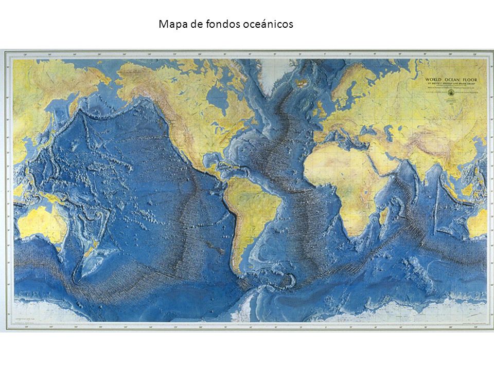 Mapa de fondos oceánicos