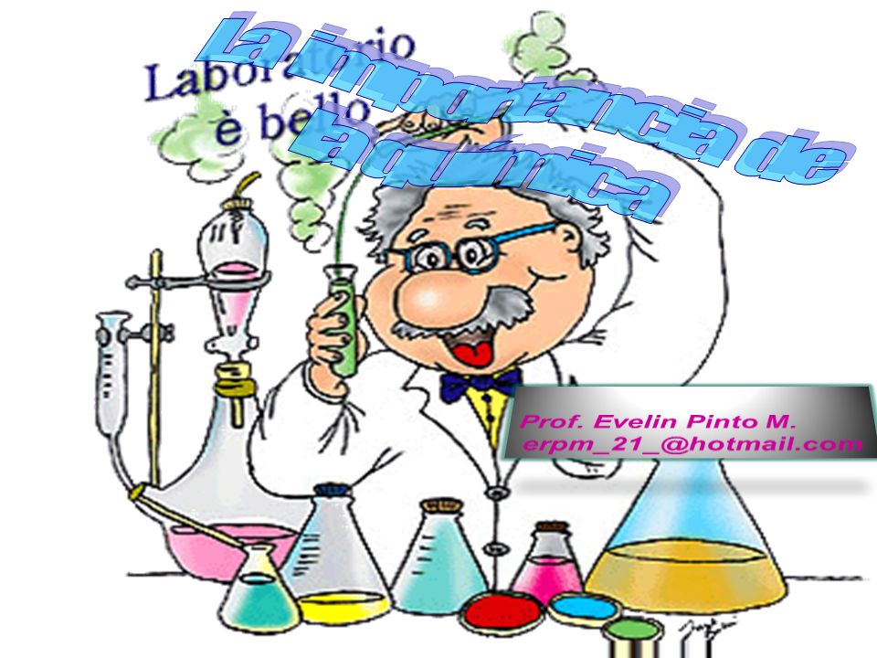 La importancia de la química Prof. Evelin Pinto M.