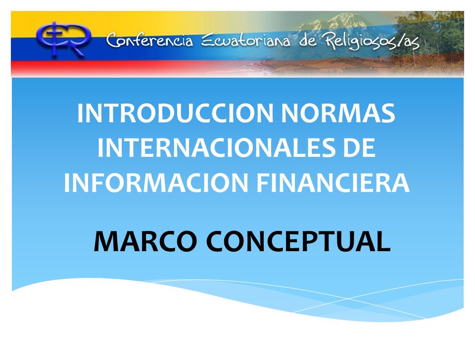 INTRODUCCION NORMAS INTERNACIONALES DE INFORMACION FINANCIERA