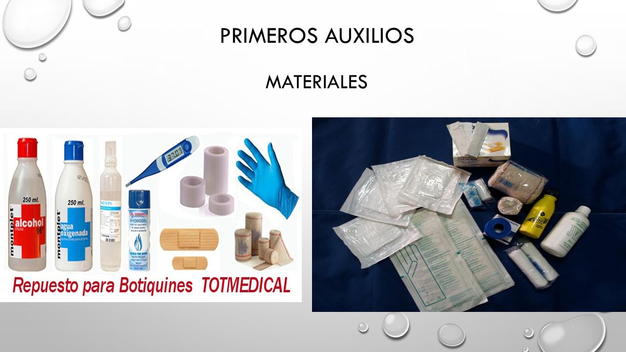 Primeros auxilios materiales