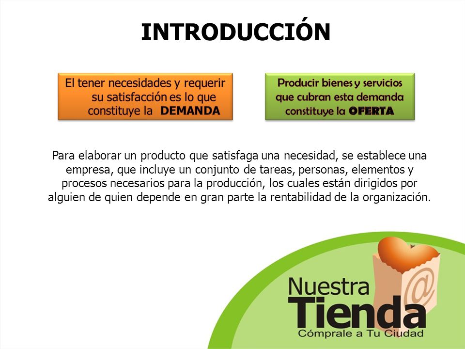 INTRODUCCIÓN El tener necesidades y requerir su satisfacción es lo que constituye la DEMANDA.